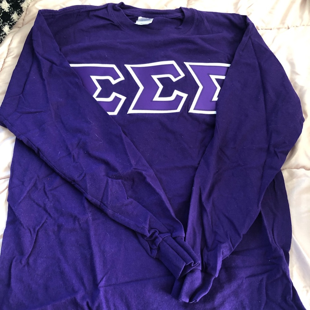 Tri sigma stitch letters